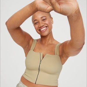 Seamless Zip Up Tank